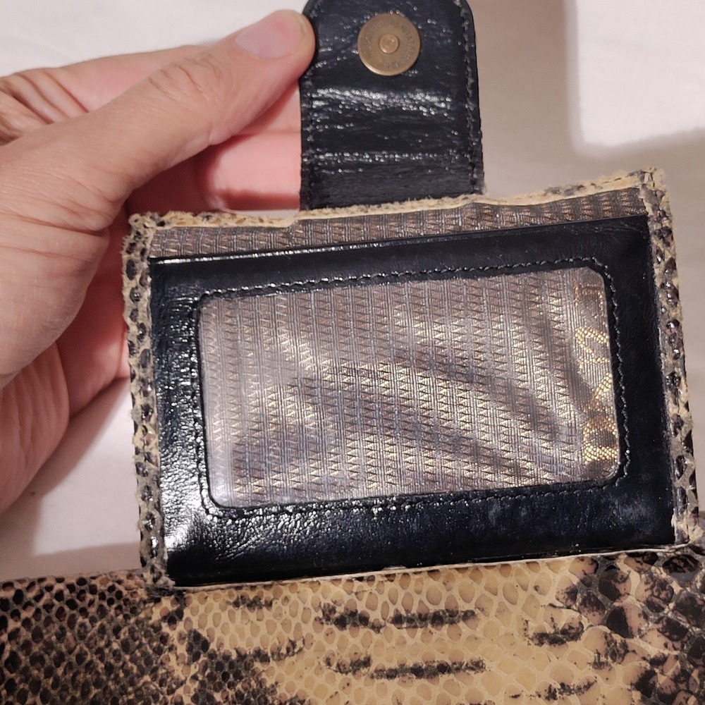 The Find Wallet Python Pattern Leather Wallet Snap Closure - Picture 10 of 16